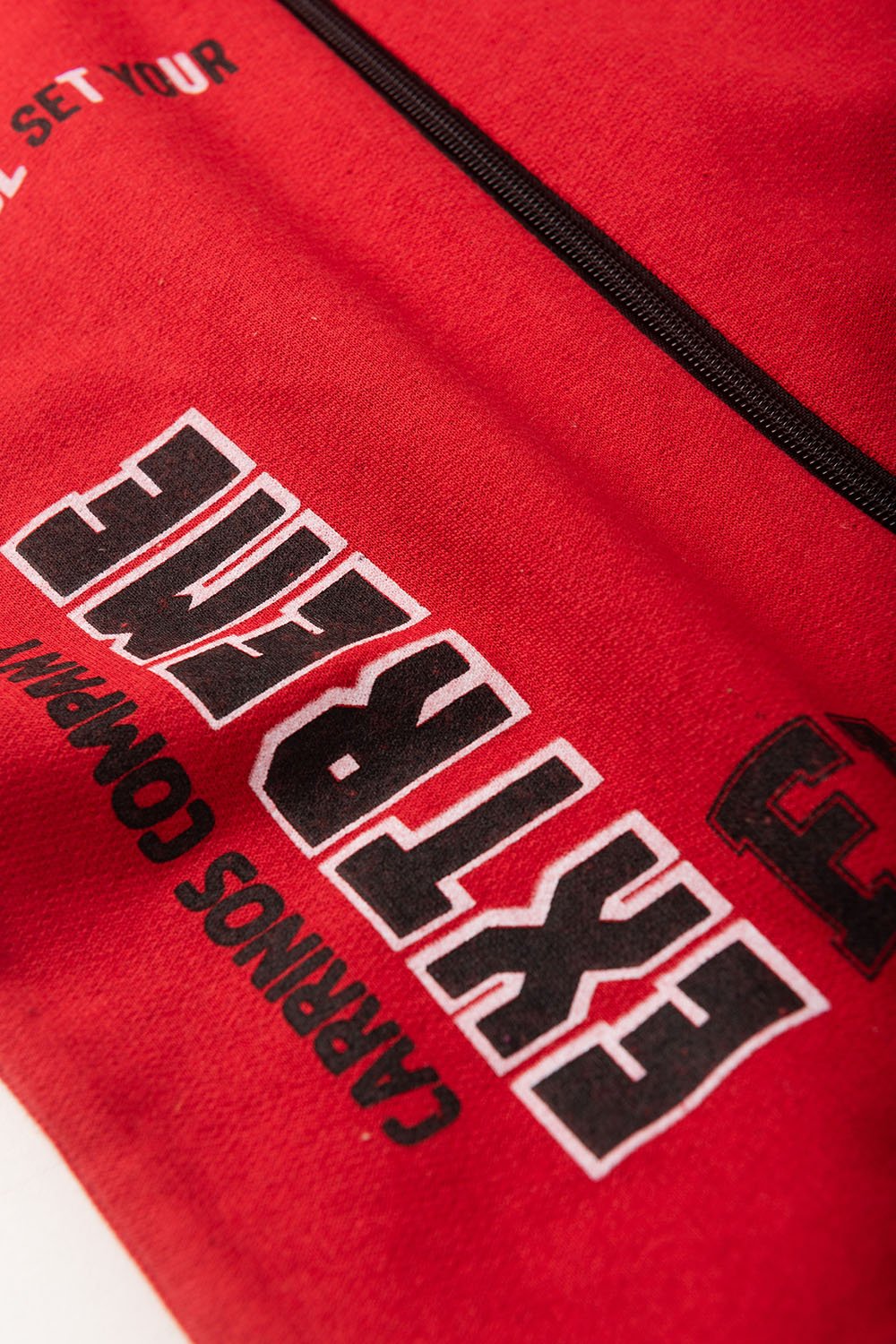 Conjunto Moletom Peluciado Infantil Masculino Extreme - Vermelho