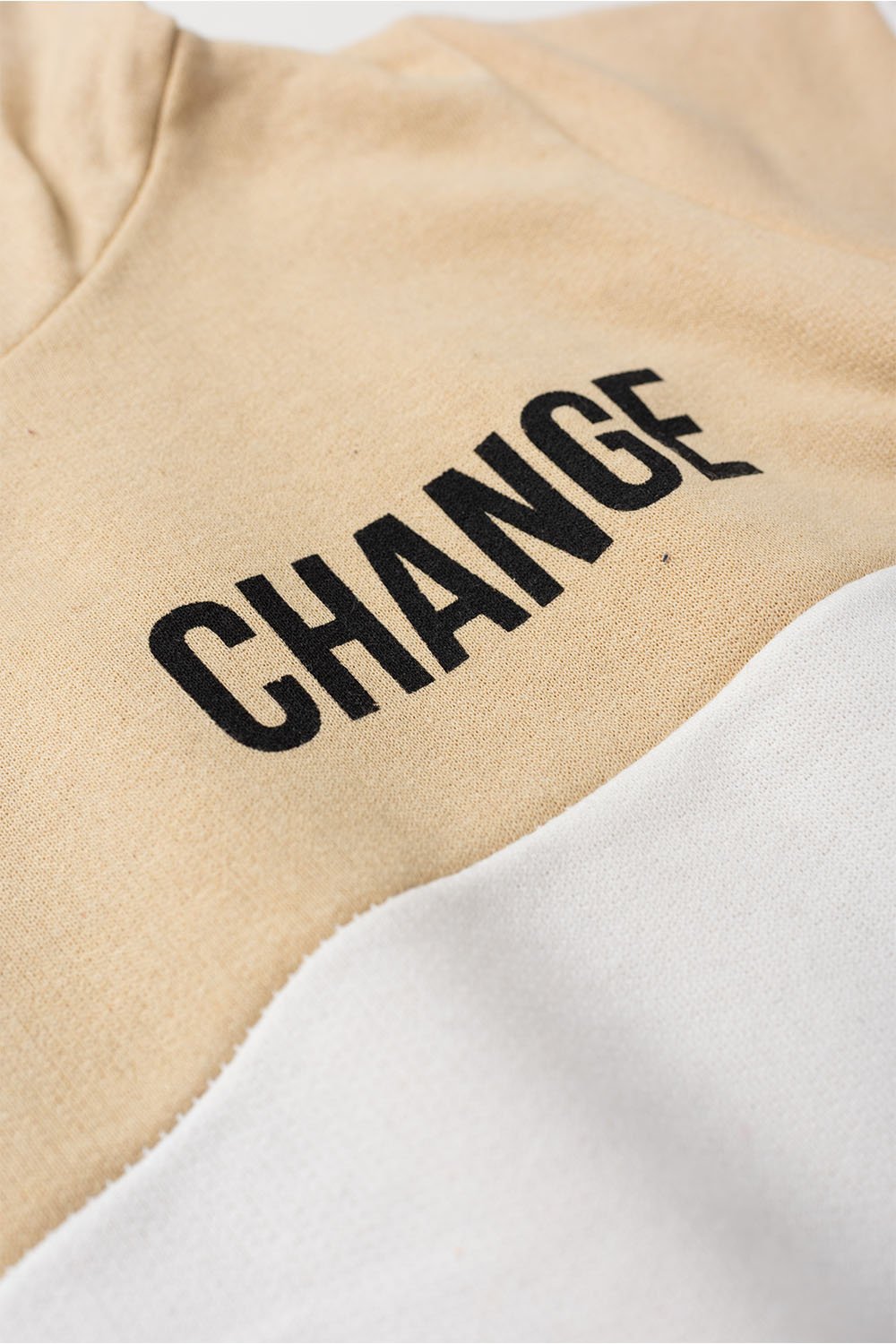 Conjunto Infantil Masculino Moletom Peluciado Change - Bege