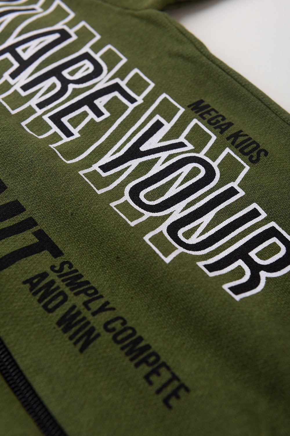 Conjunto Moletom Peluciado Infantil Masculino You are Your - Verde