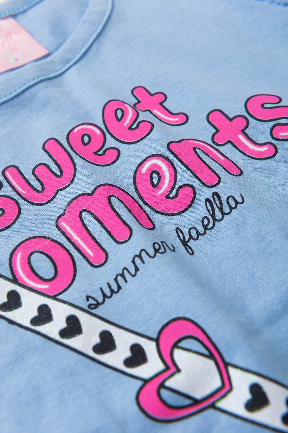 Conjunto Infantil Meia Estação Feminino Pandinha - Azul