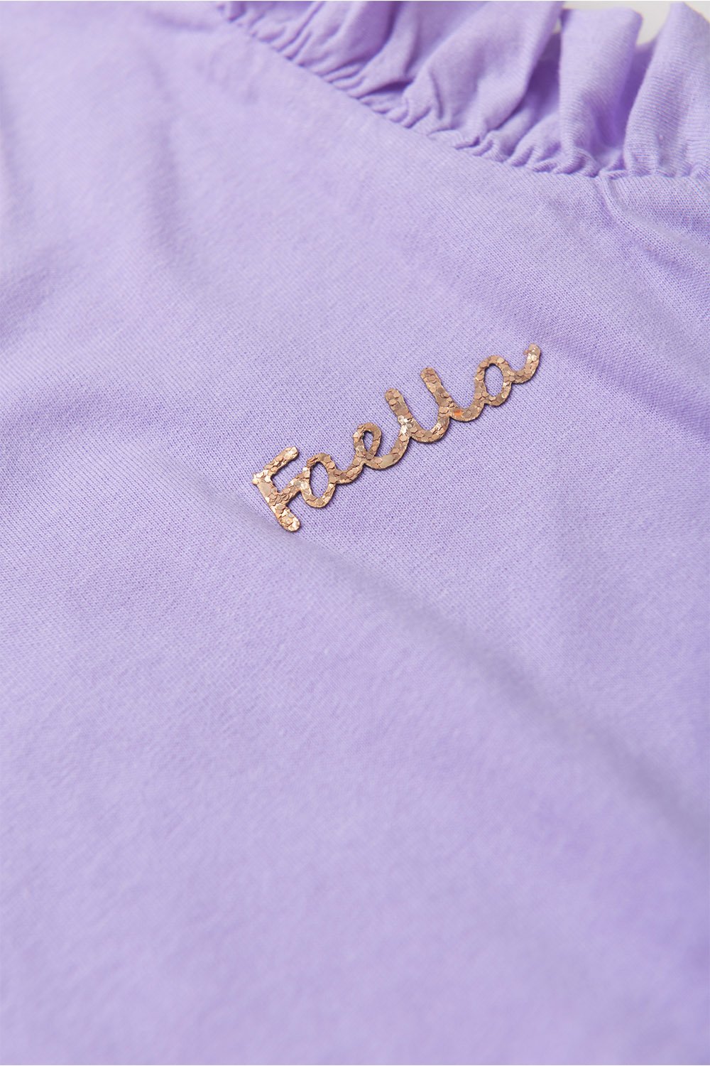Conjunto Infantil Verão Feminino Plaquinha - Lilas