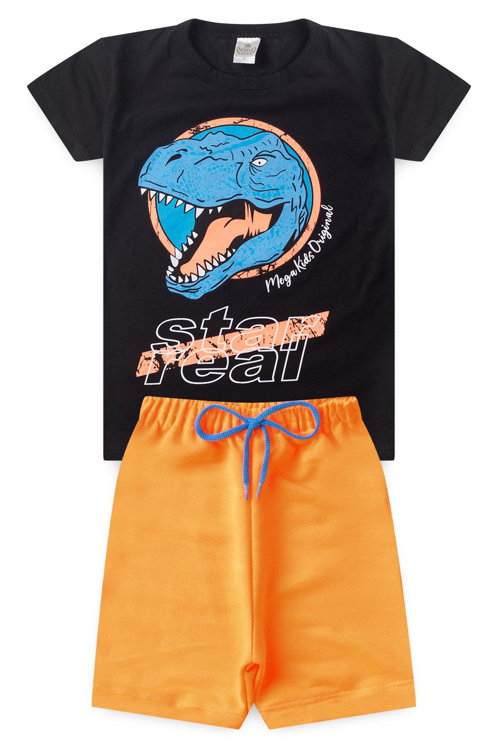 Conjunto Infantil Verão Masculino Start Real - Preto