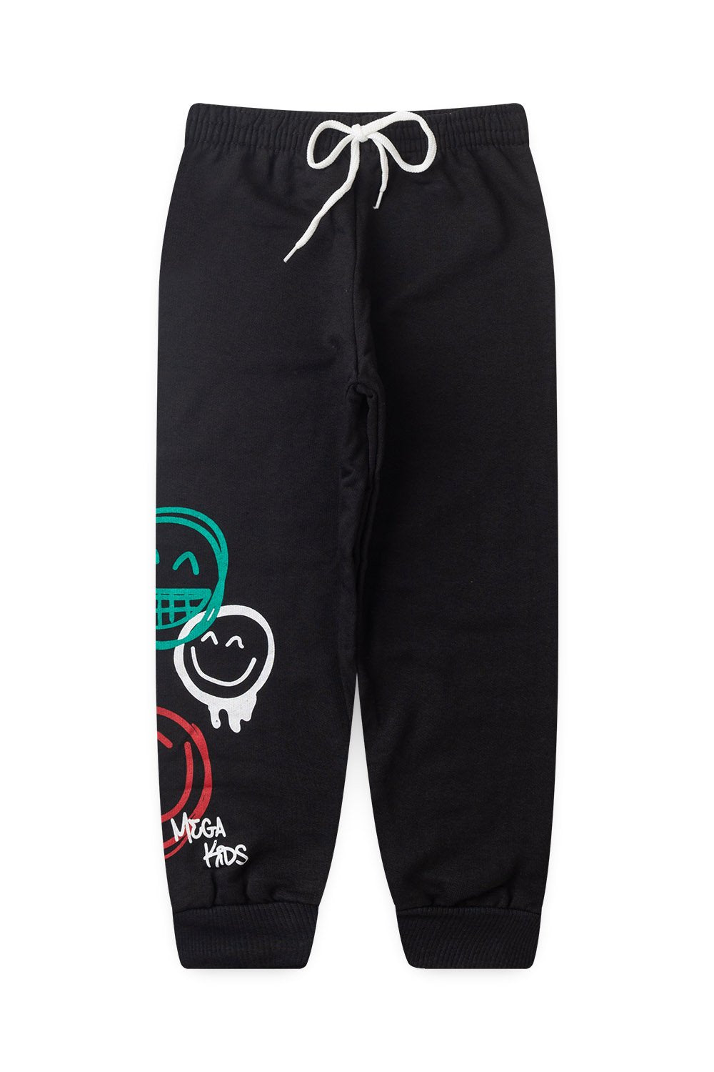 Conjunto Moletom Peluciado Infantil Masculino Emogis - Preto