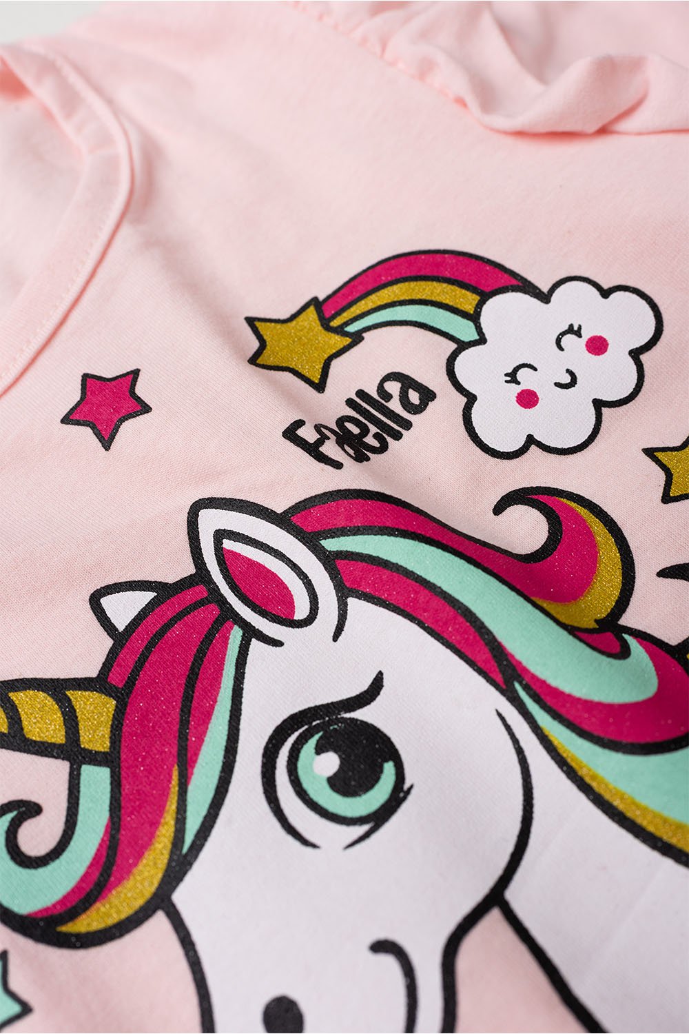 Conjunto Infantil Meia Estação Feminino Unicorn Magic - Rosa