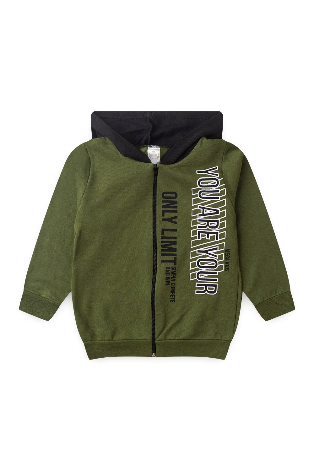 Conjunto Moletom Peluciado Infantil Masculino You are Your - Verde