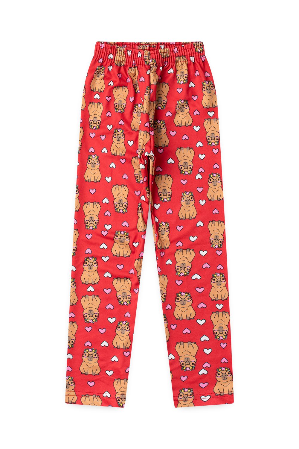 Conjunto Infantil Meia Estação Feminino Capivara - Vermelho