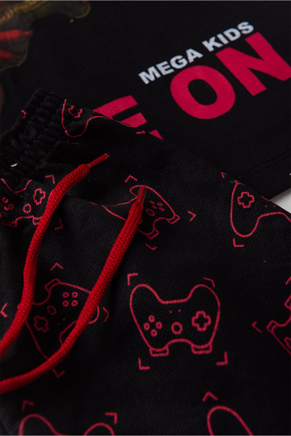 Conjunto Infantil Masculino Dino Vermelho - Preto