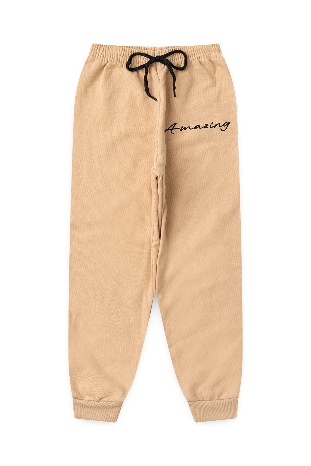 Conjunto Moletom Peluciado Infantil Masculino Amazing - Bege