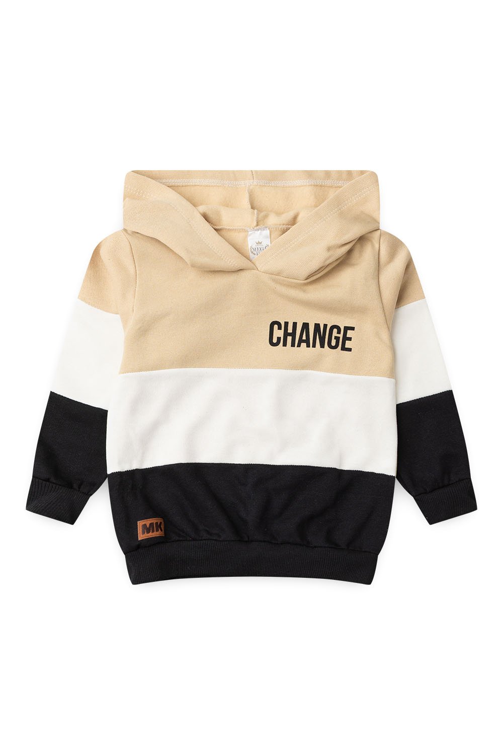 Conjunto Infantil Masculino Moletom Peluciado Change - Bege