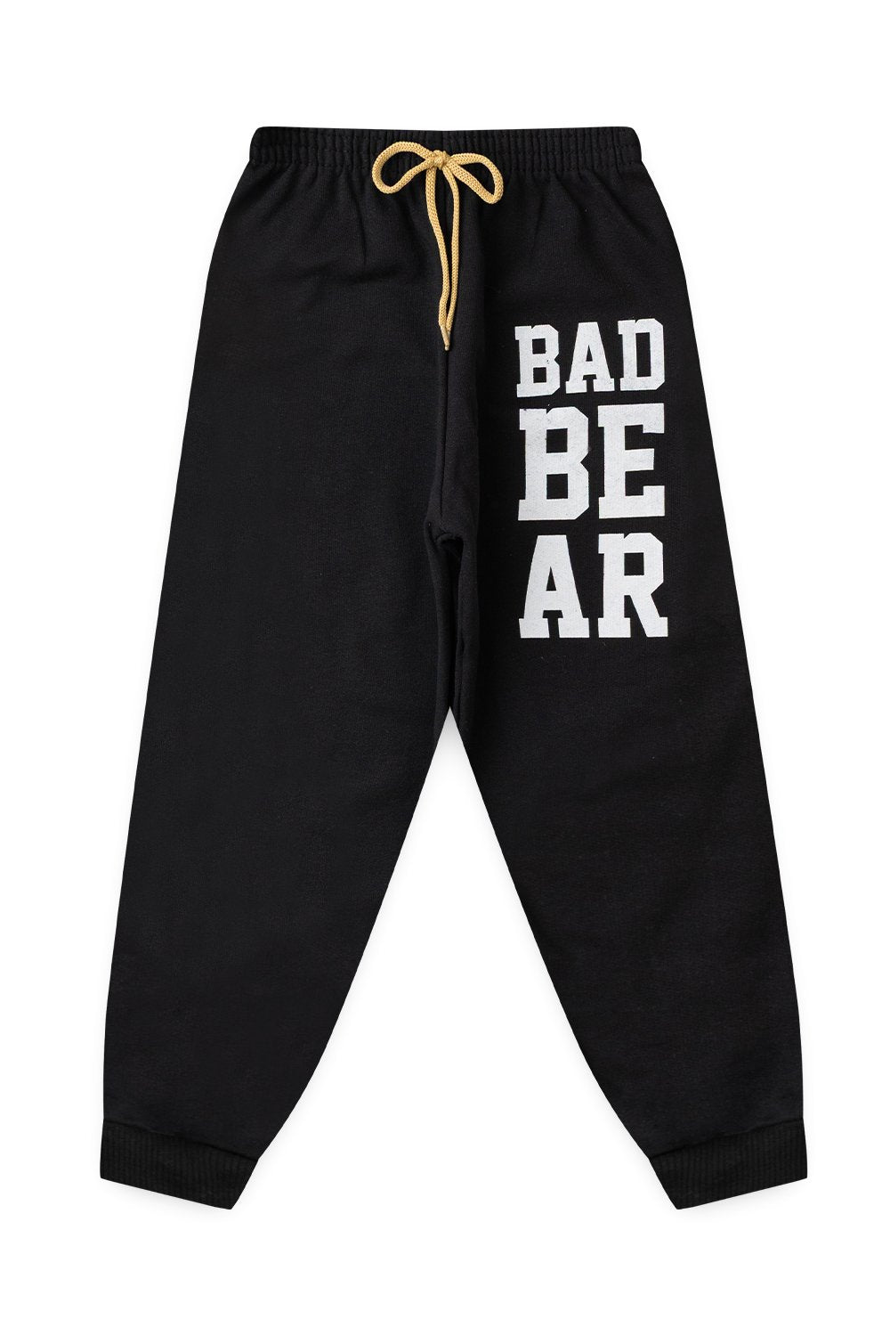 Conjunto Moletom Peluciado Infantil Masculino Bad Bear - Preto