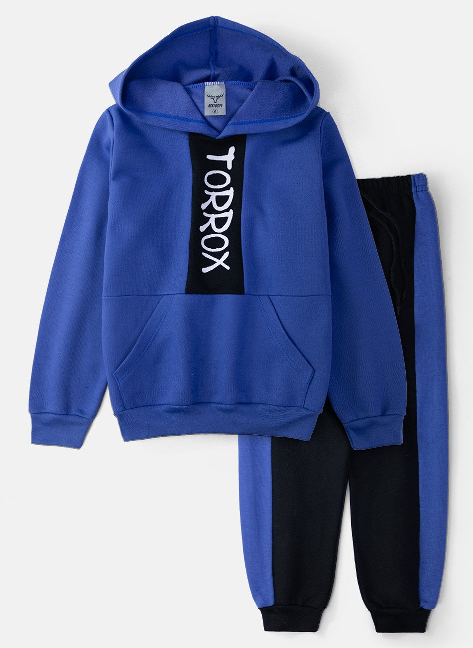 Conjunto Infantil Menino Moletom Torrox Royal 0692 - Keki Boys