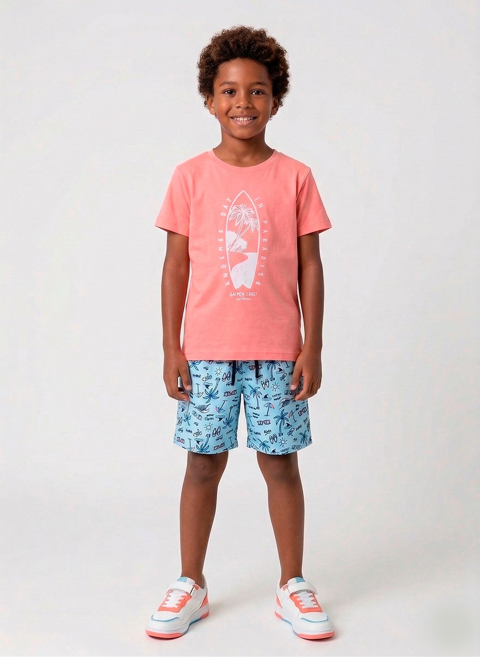 Conjunto Infantil Menino Another Day Coral 68 - Torrox