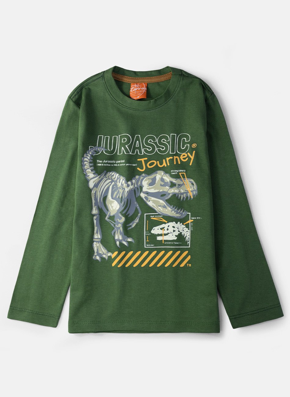 Conjunto Infantil Menino Meia Estação Jurassic Verde 0708 - Torrox