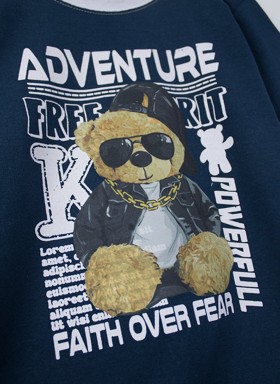 Conjunto Infantil Menino Meia Estação Adventure Urso Marinho 0104 - Keki Boys