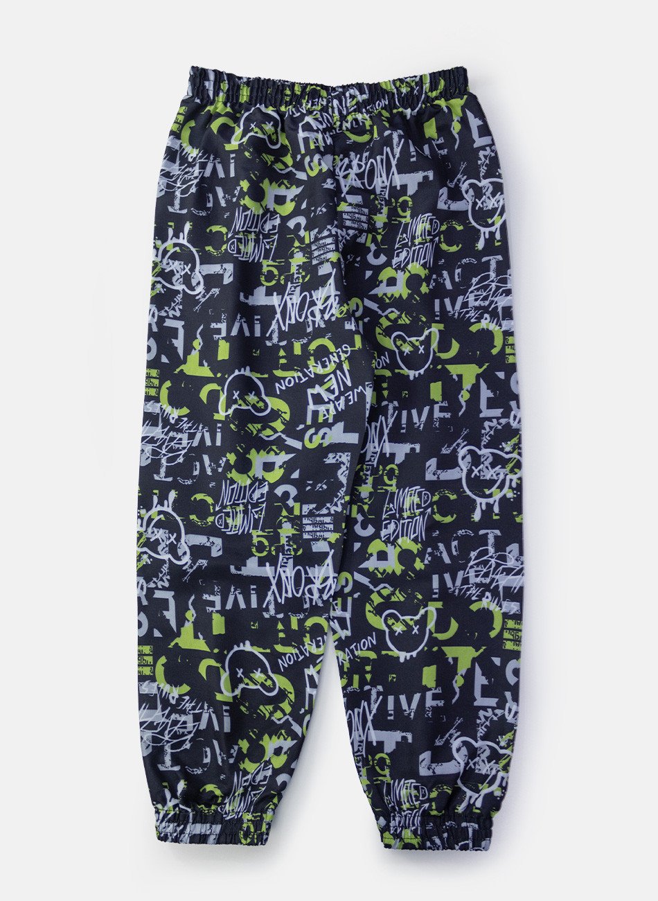 Conjunto Infantil Menino Corta Vento C/Capuz Urbano Preto 0674 - Keki Boys
