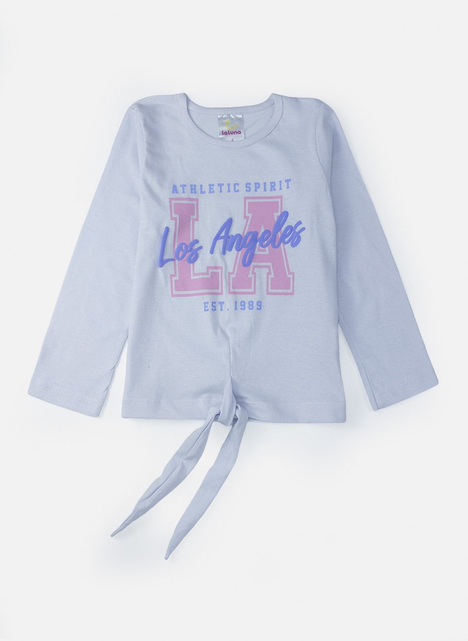 Conjunto Menina Meia Estação Los Angeles Branco 346 - Laluna