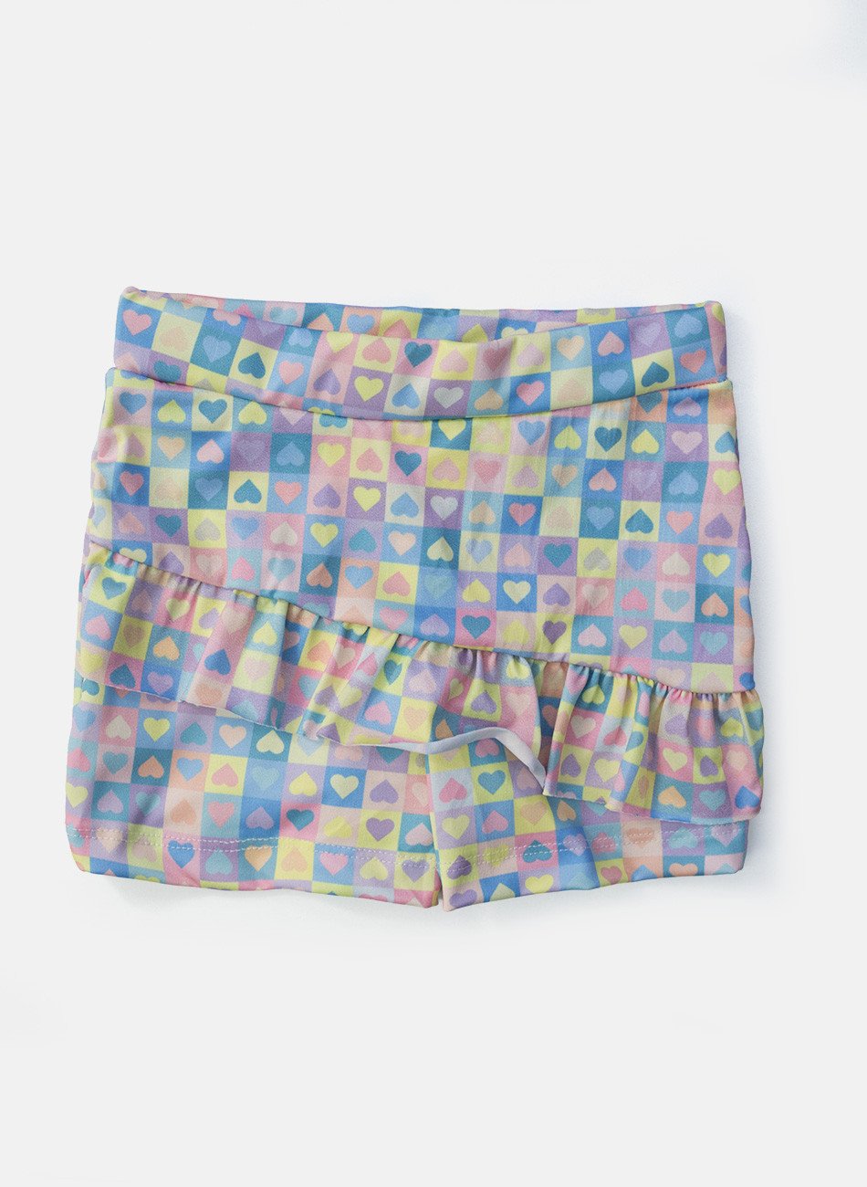 Conjunto Infantil Regata Menina Rainbows Amarelo 0404 - Laluna