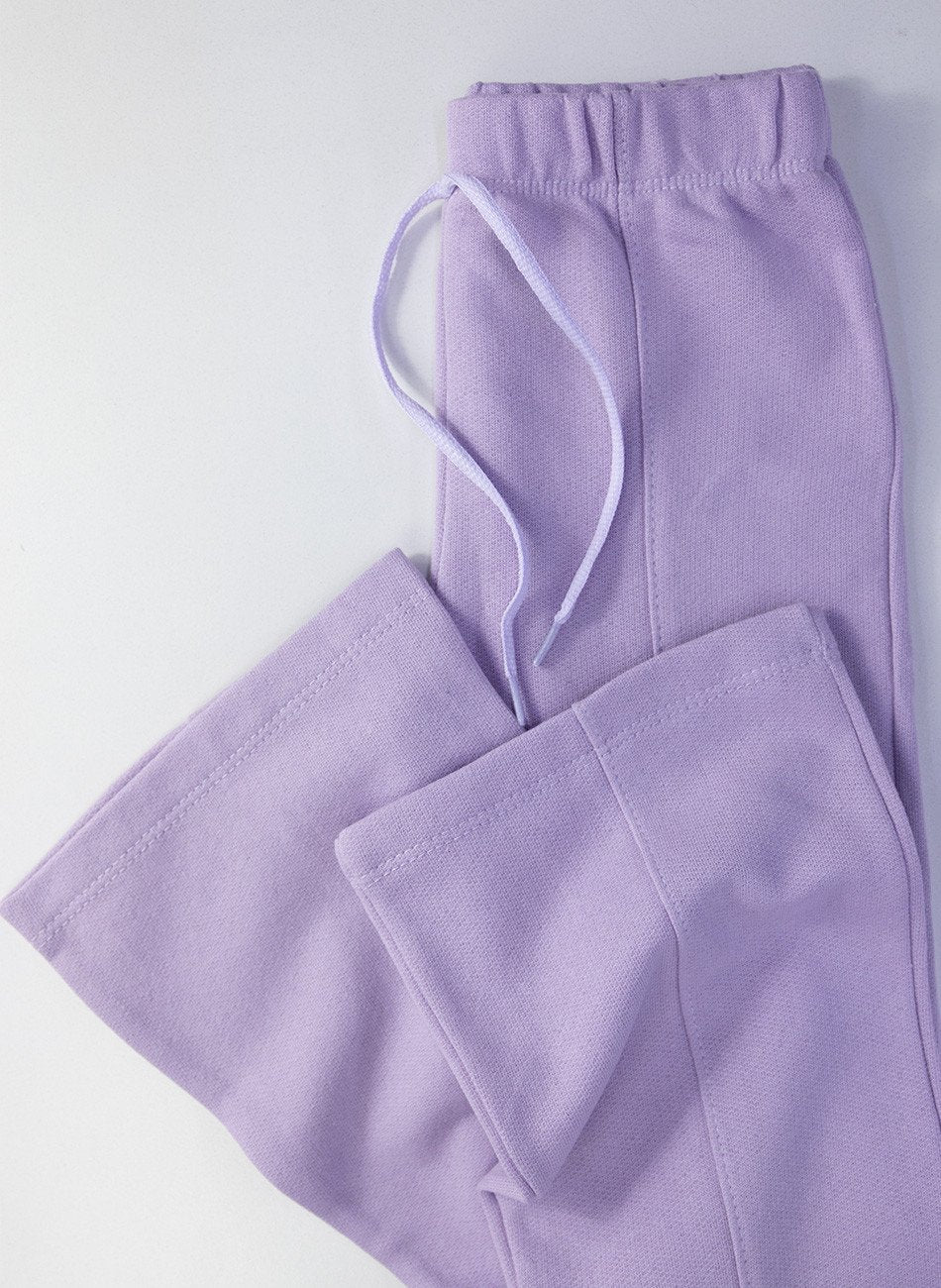 Conjunto Infantil Menina Moletom Be Kind Lilás 0427 - Laluna