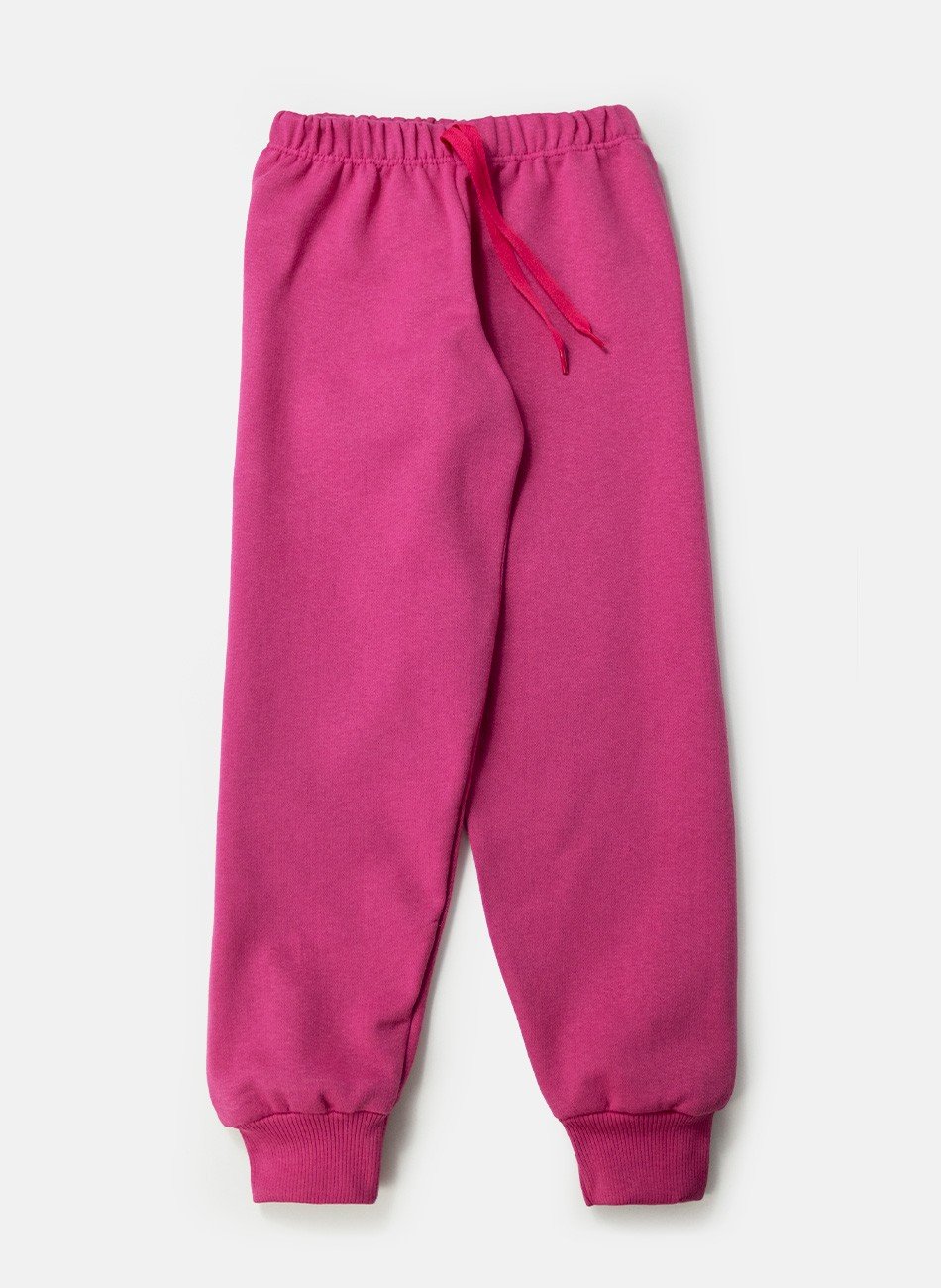 Conjunto Infantil Menina Moletom Keep Going Pink 0317 - Laluna