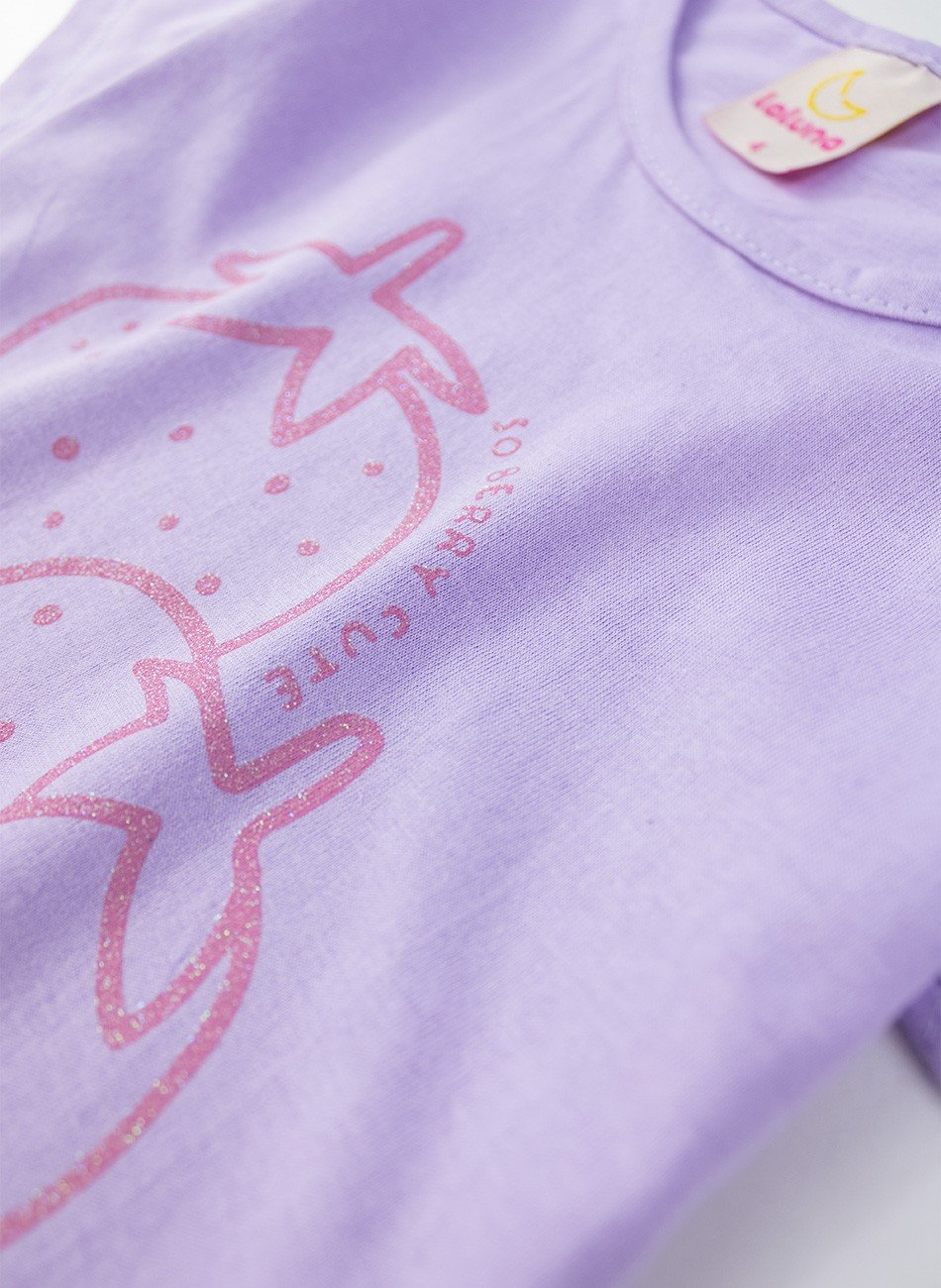 Conjunto Infantil Menina So Berry Cute Lilás 0350 - Laluna