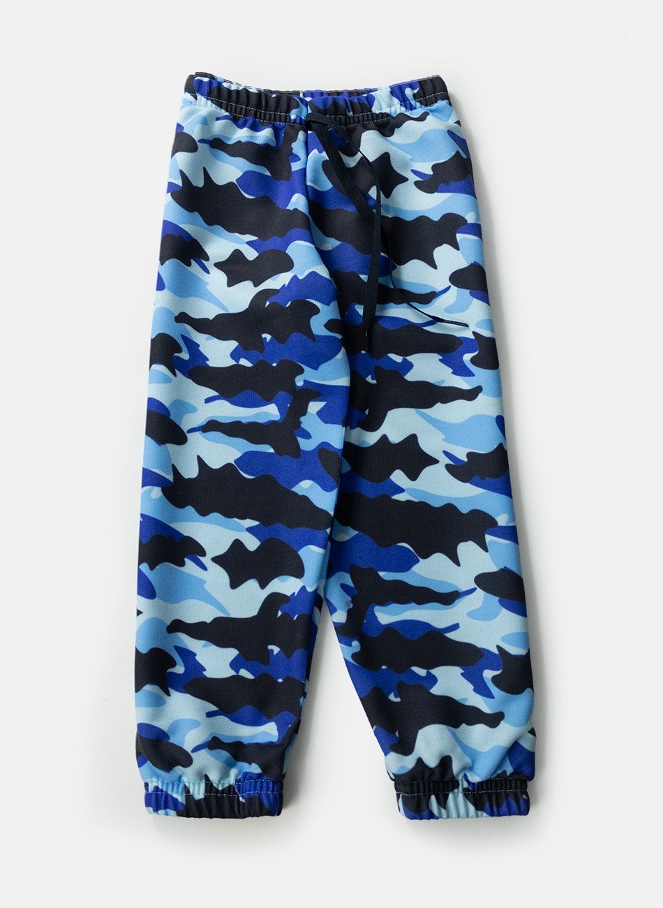 Conjunto Infantil Meia Estação Masculino com Capuz Cool Boy Preto/Azul 0154 - Keki Boys