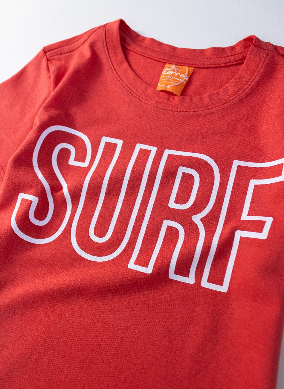 Conjunto Infantil Menino Surf Vermelho 0737 - Torrox