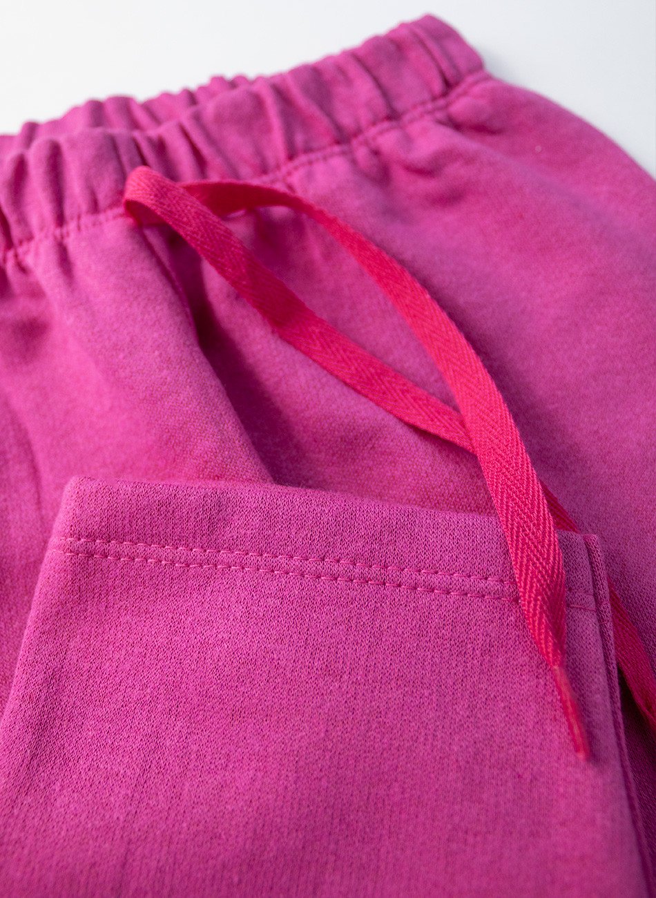Conjunto Infantil Menina Moletom Óculos Pink 140 - Laluna
