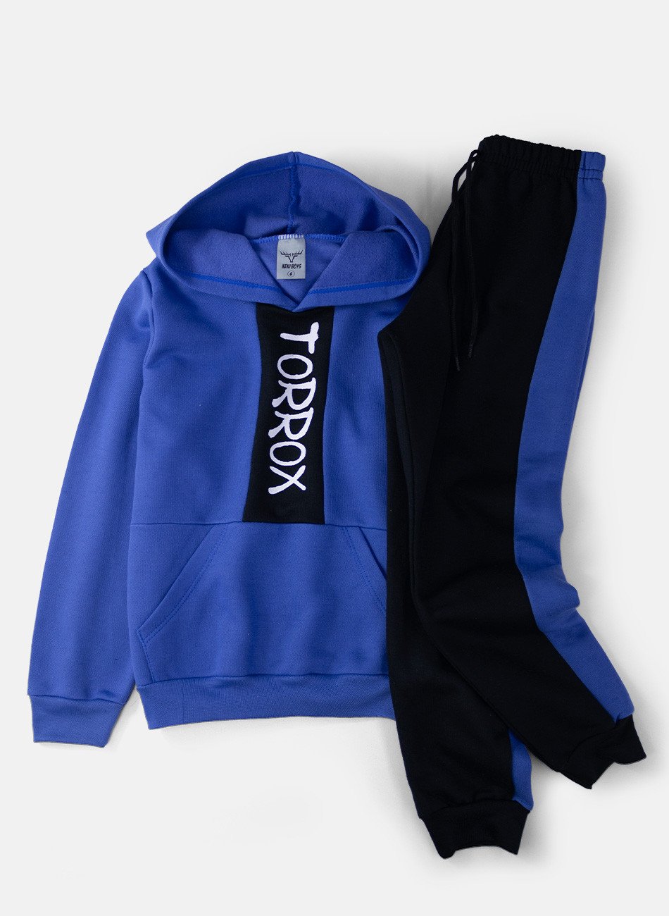 Conjunto Infantil Menino Moletom Torrox Royal 0692 - Keki Boys