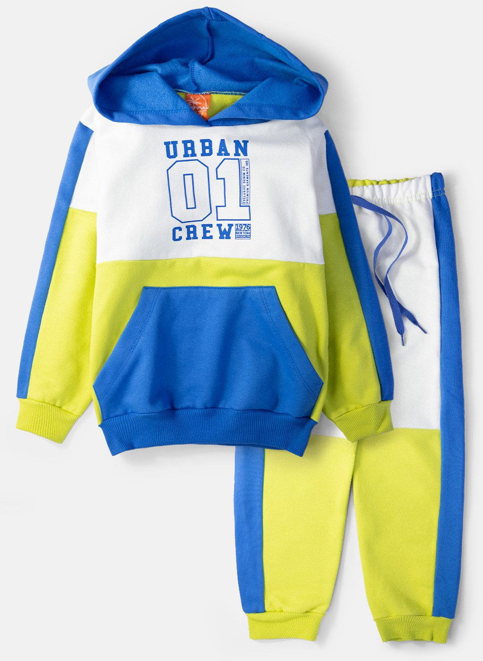 Conjunto Infantil Menino Moletom Urban Crew Creme 0561 - Torrox