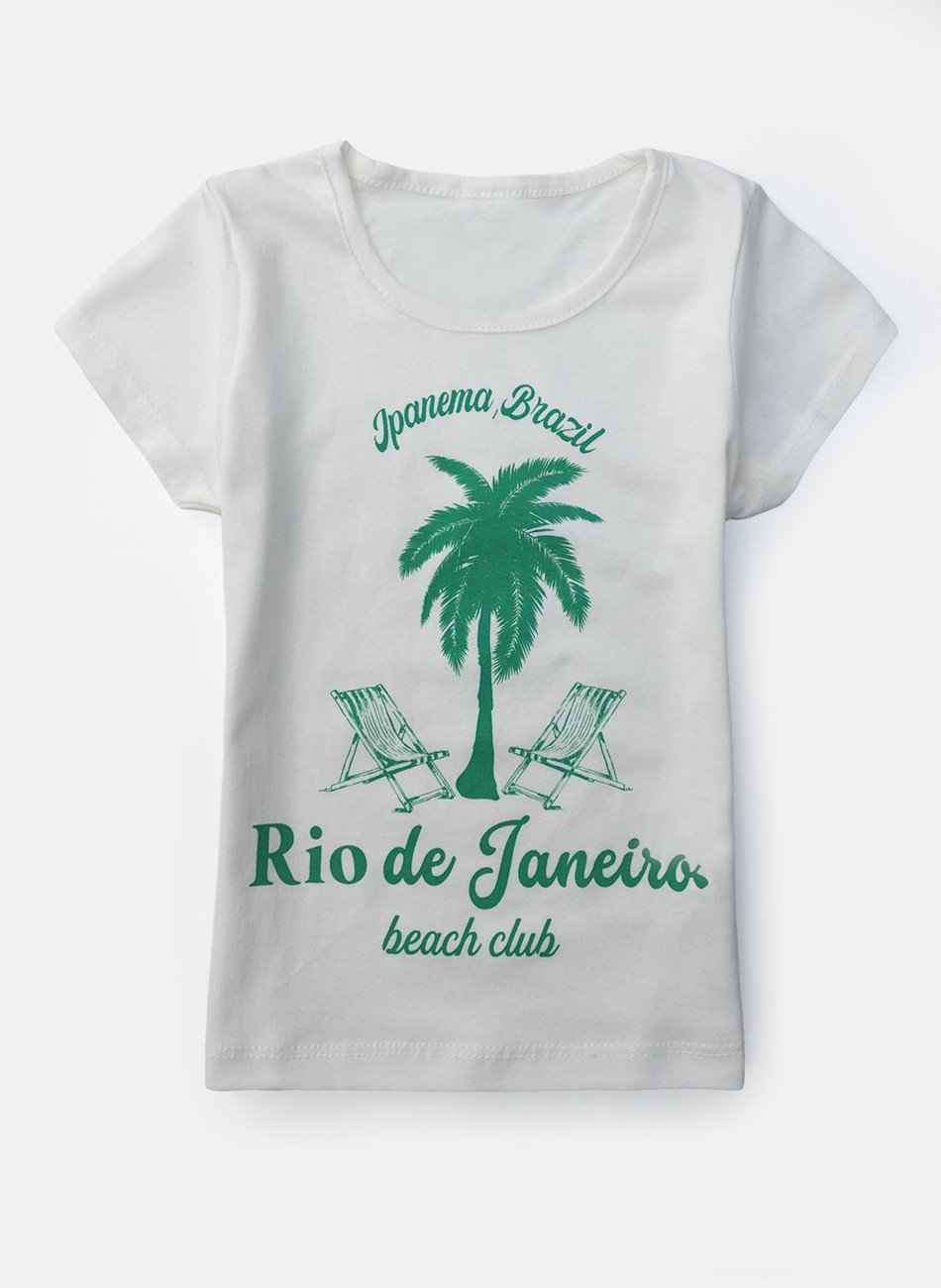 Conjunto Infantil Menina Rio de Janeiro Creme 235 - Laluna