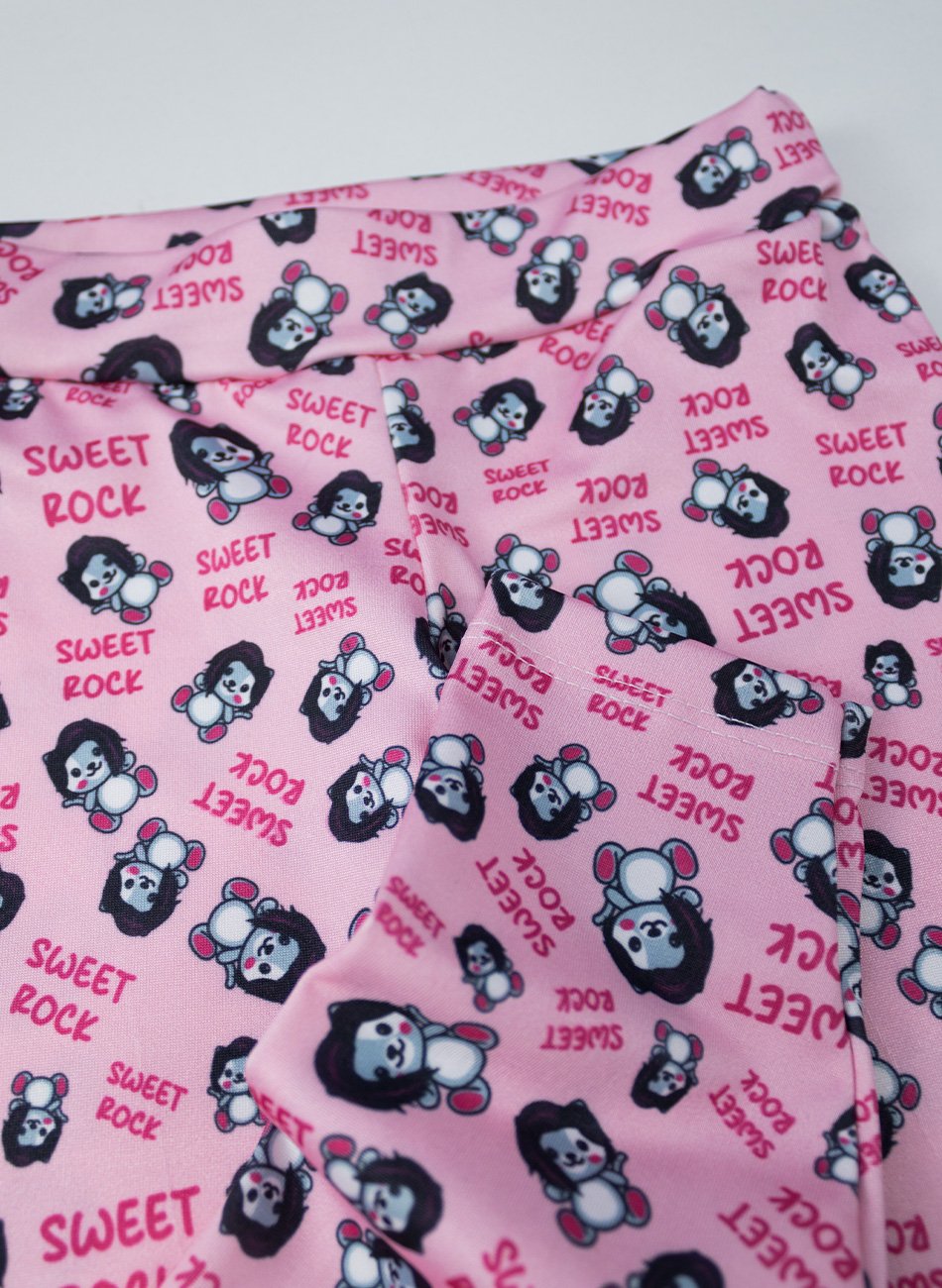 Conjunto Menina Meia Estação Ursinha Sweet Rosa 361 - Laluna