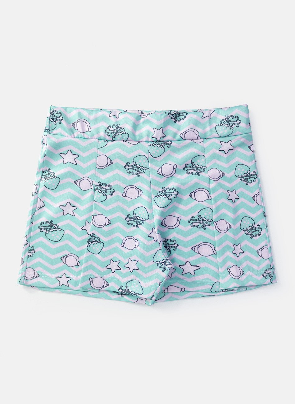 Conjunto Infantil Menina Mermaid Cute Amarelo 04 - Laluna