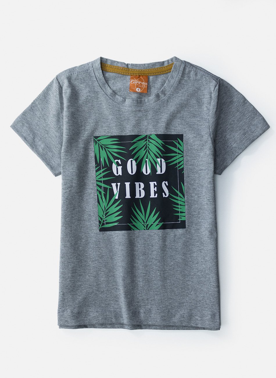 Conjunto Infantil Menino Good Vibes Mescla 0091 - Torrox