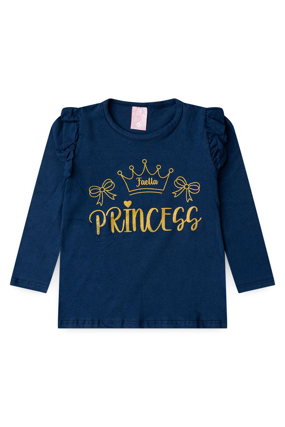 Conjunto Infantil Meia Estação Feminino Princess - Marinho