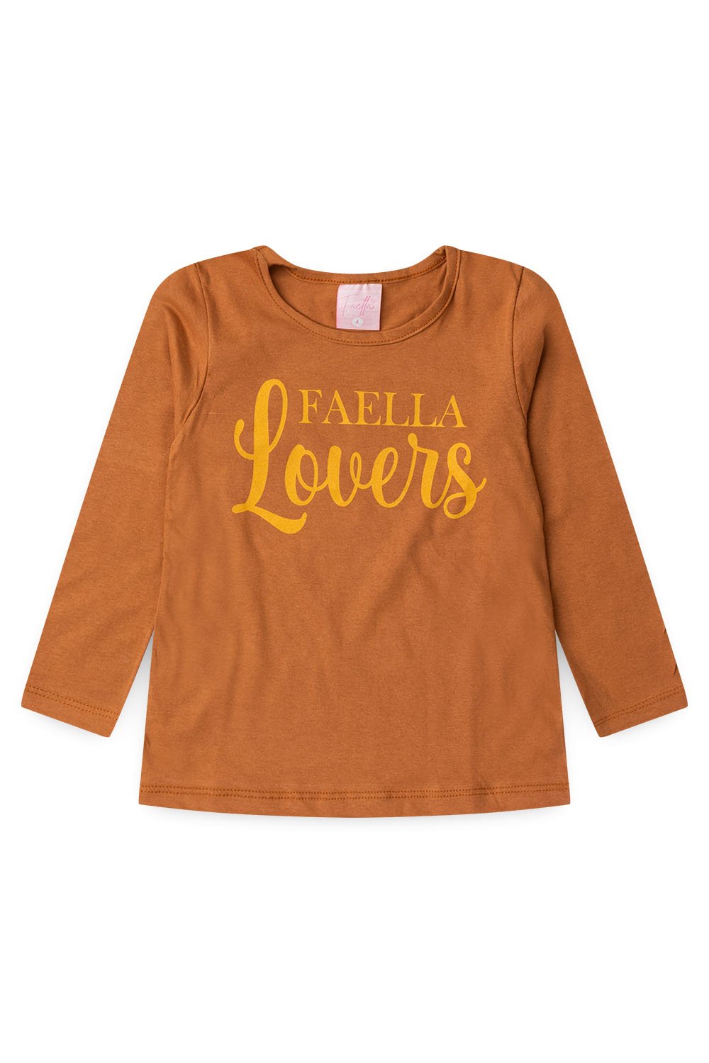 Conjunto Infantil Meia Estação Feminino Faella Lovers - Caramelo