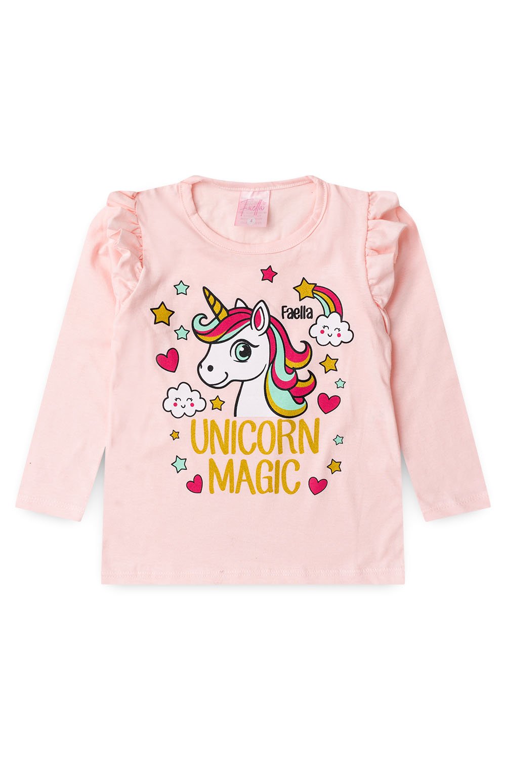 Conjunto Infantil Meia Estação Feminino Unicorn Magic - Rosa