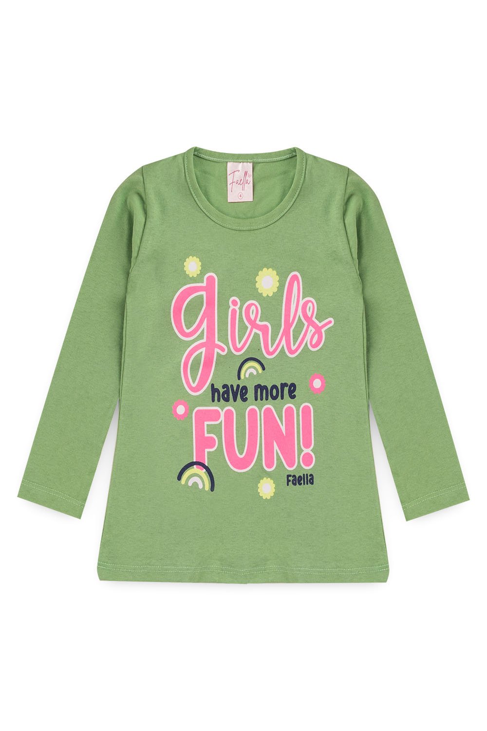 Conjunto Infantil Meia Estação Feminino Girls Fun - Verde