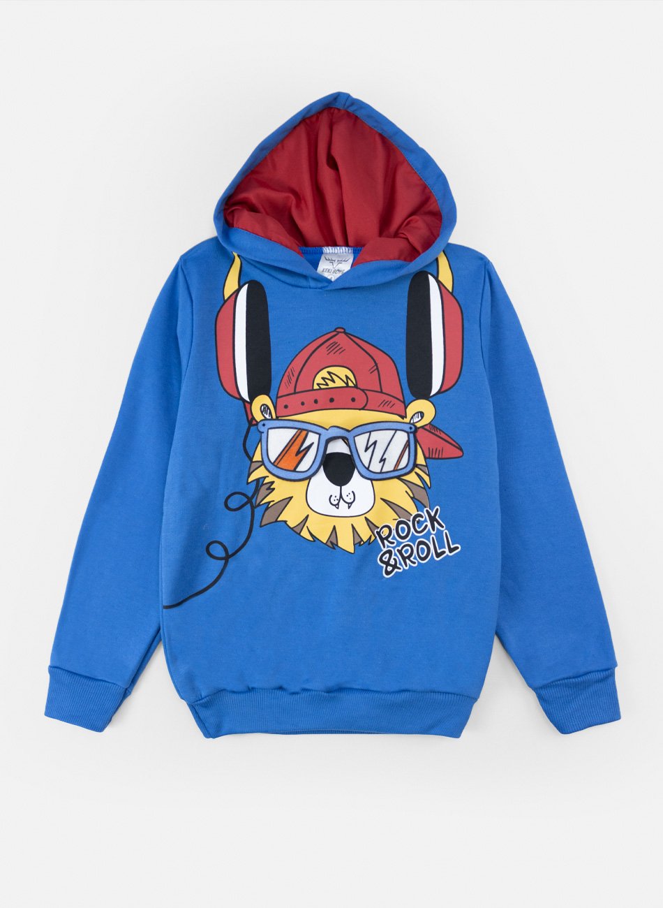 Conjunto Infantil Menino Moletom C/Capuz Rock & Roll Royal 0189 - Torrox