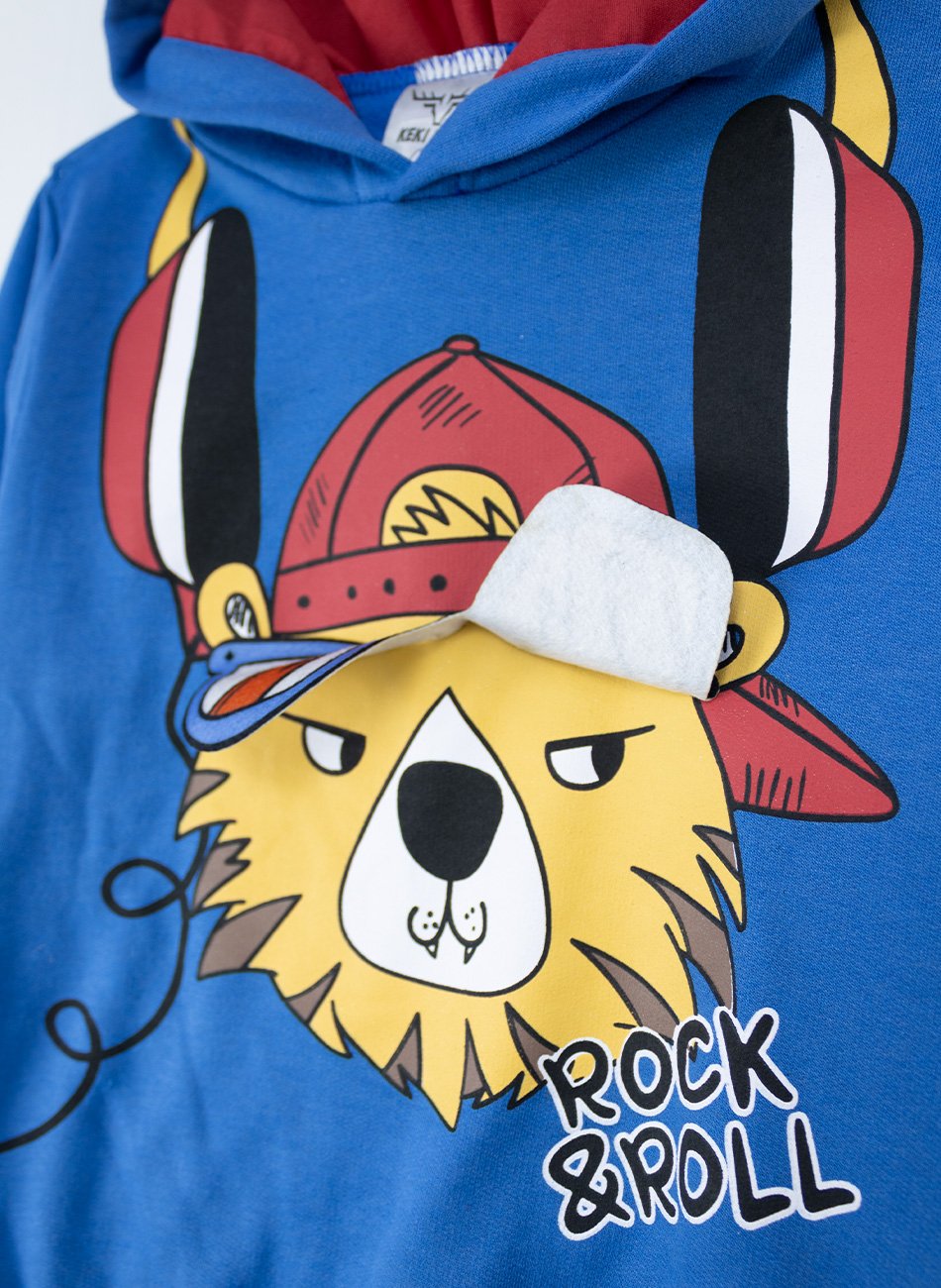 Conjunto Infantil Menino Moletom C/Capuz Rock & Roll Royal 0189 - Torrox