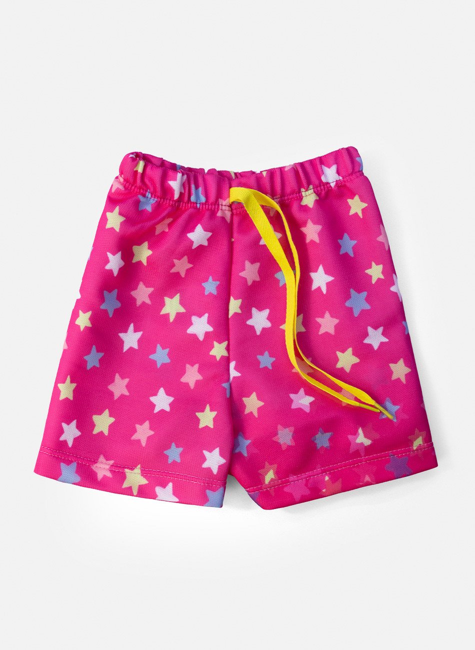 Conjunto Infantil Menina Tennis Capi Team Amarelo 09 - Laluna