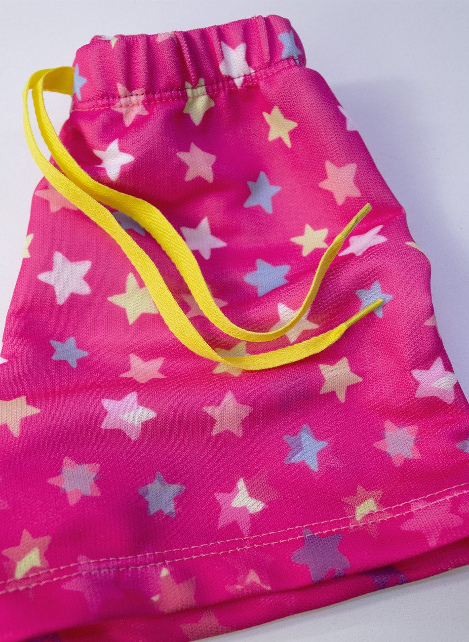 Conjunto Infantil Menina Tennis Capi Team Amarelo 09 - Laluna