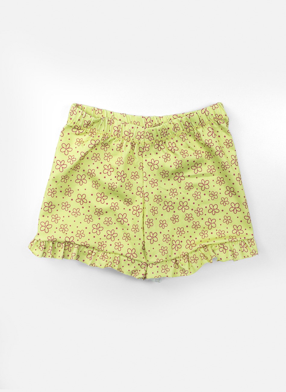 Conjunto Infantil Menina Lovely Flores Azul Bebê 0665 - Laluna