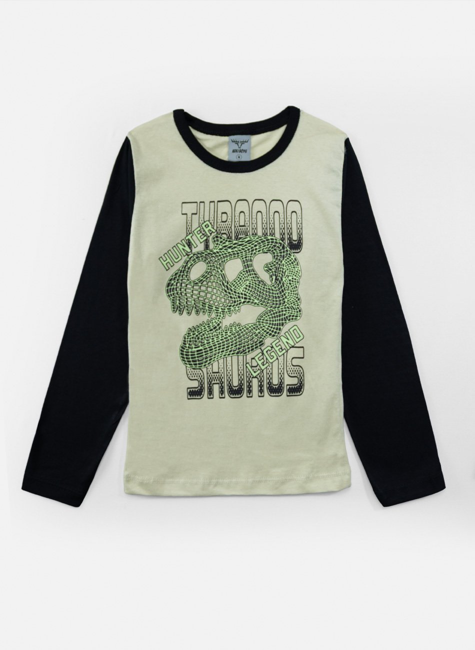 Conjunto Infantil Menino Meia Estação Hunter Legends Bege 0155 - Keki Boys