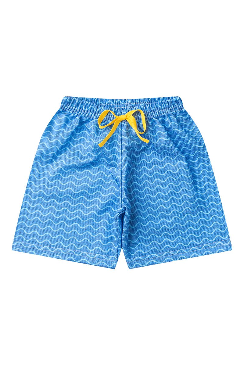 Conjunto Infantil Menino Algodão Premium Tubarão Kangulu Amarelo