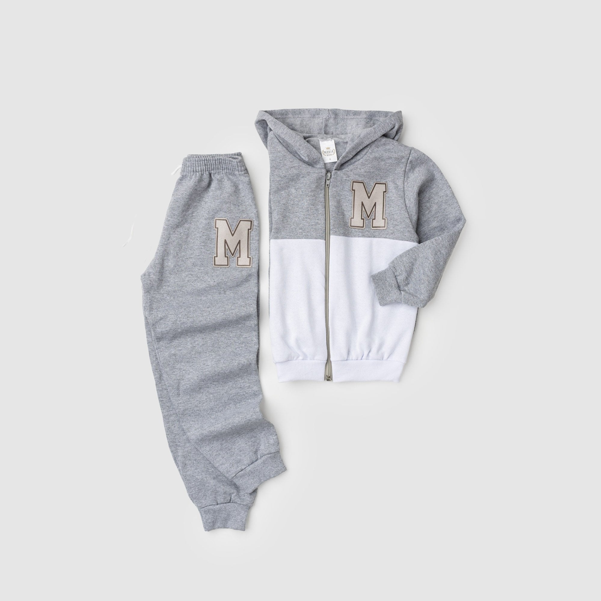 Conjunto Moletom Peluciado Infantil Masculino Mega Kids - Mescla