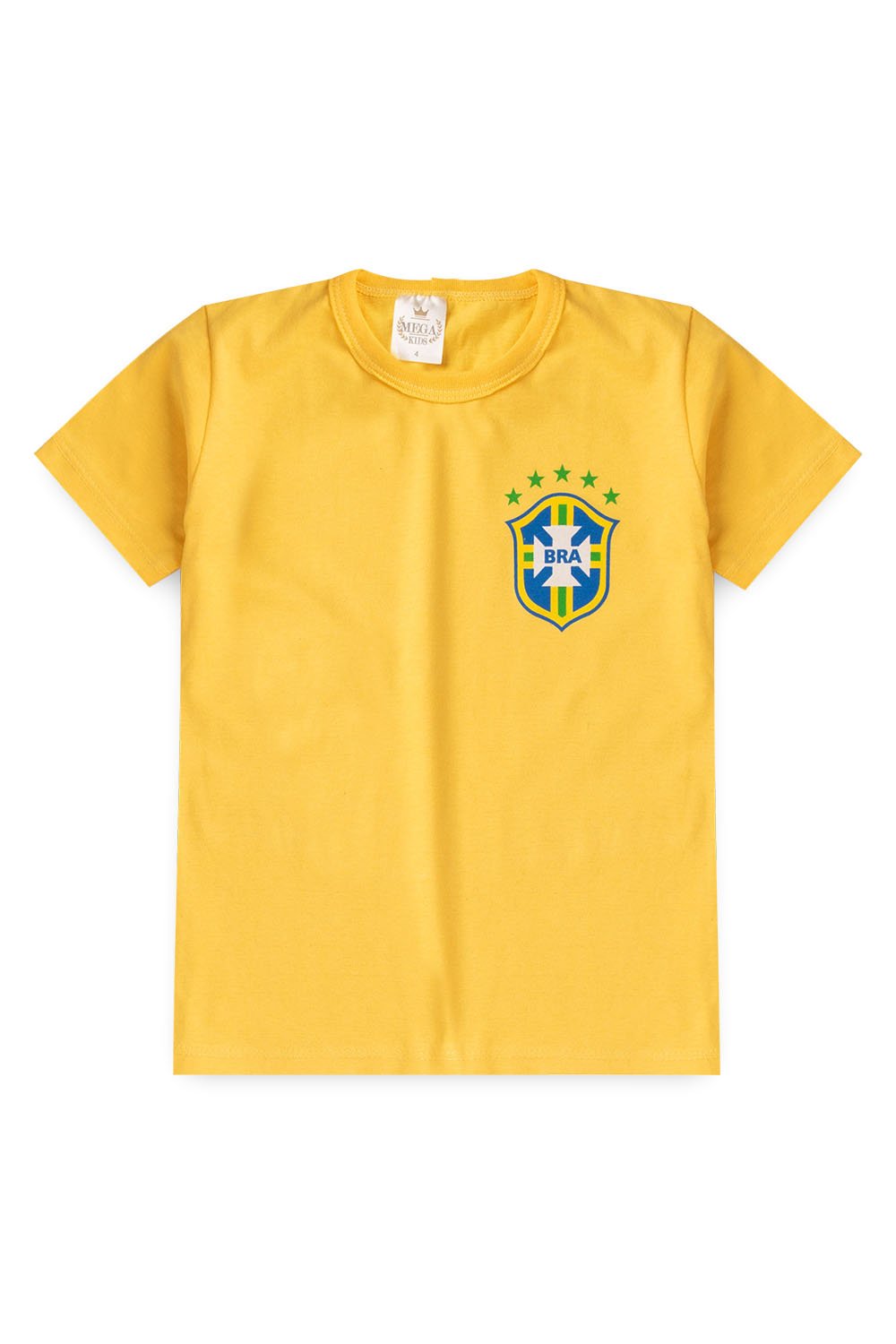 Conjunto Infantil Verão Masculino Brasil - Amarela