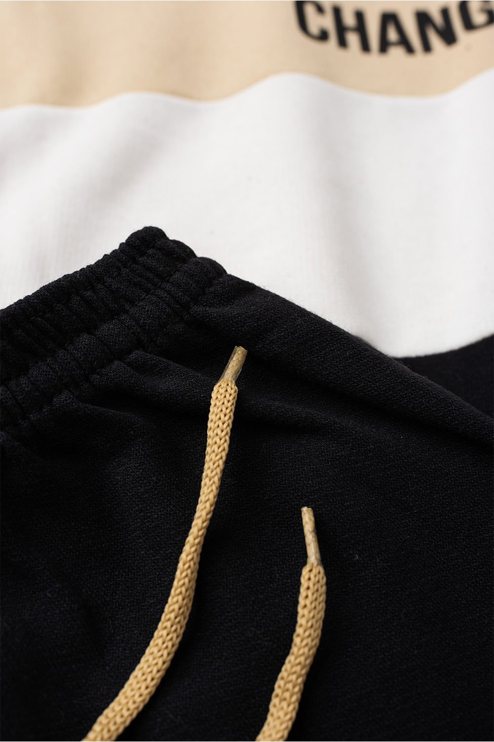 Conjunto Infantil Masculino Moletom Peluciado Change - Bege