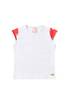 Conjunto Infantil Menina Corações Verão Branco