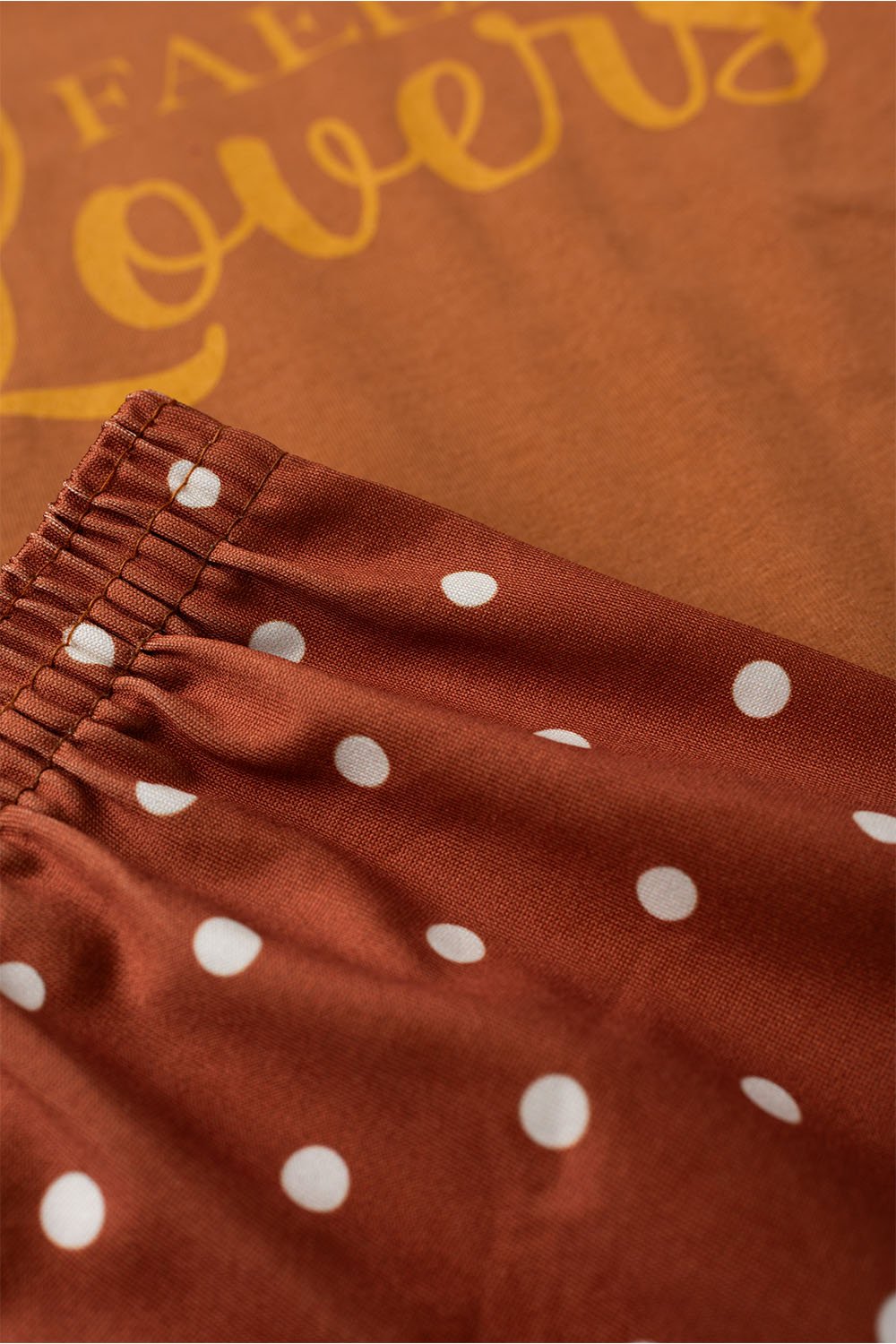 Conjunto Infantil Meia Estação Feminino Faella Lovers - Caramelo