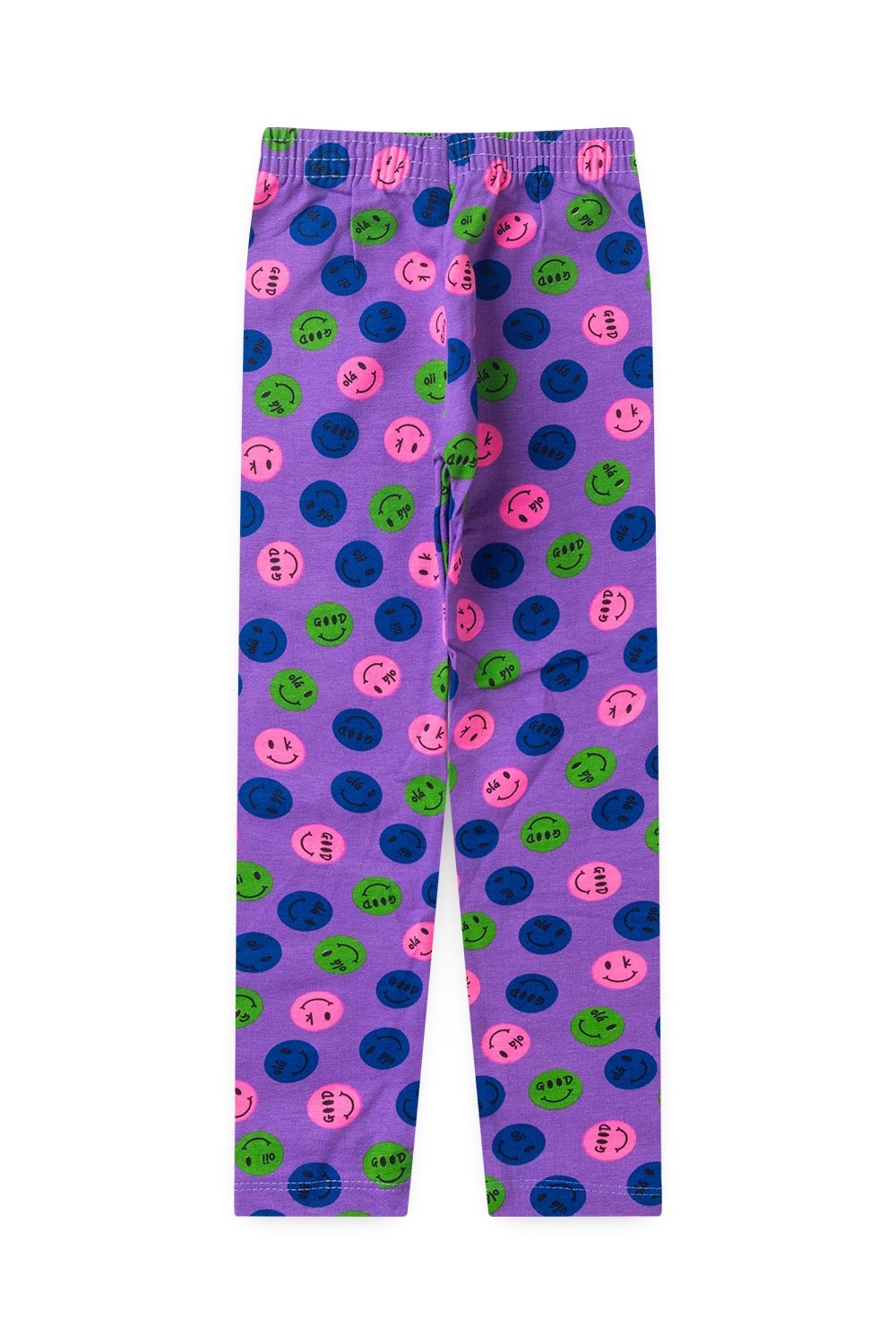 Conjunto Infantil Meia Estação Feminino Emogi Good Vibes - Branco